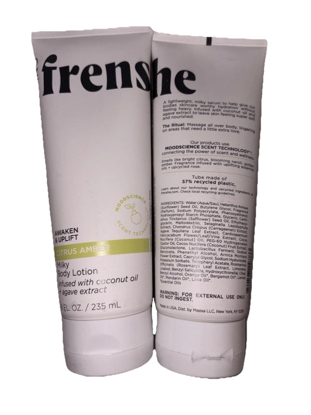 (2) Being Frenshe Awaken & Uplift Citrus Amber Milky Hydrating Lotion